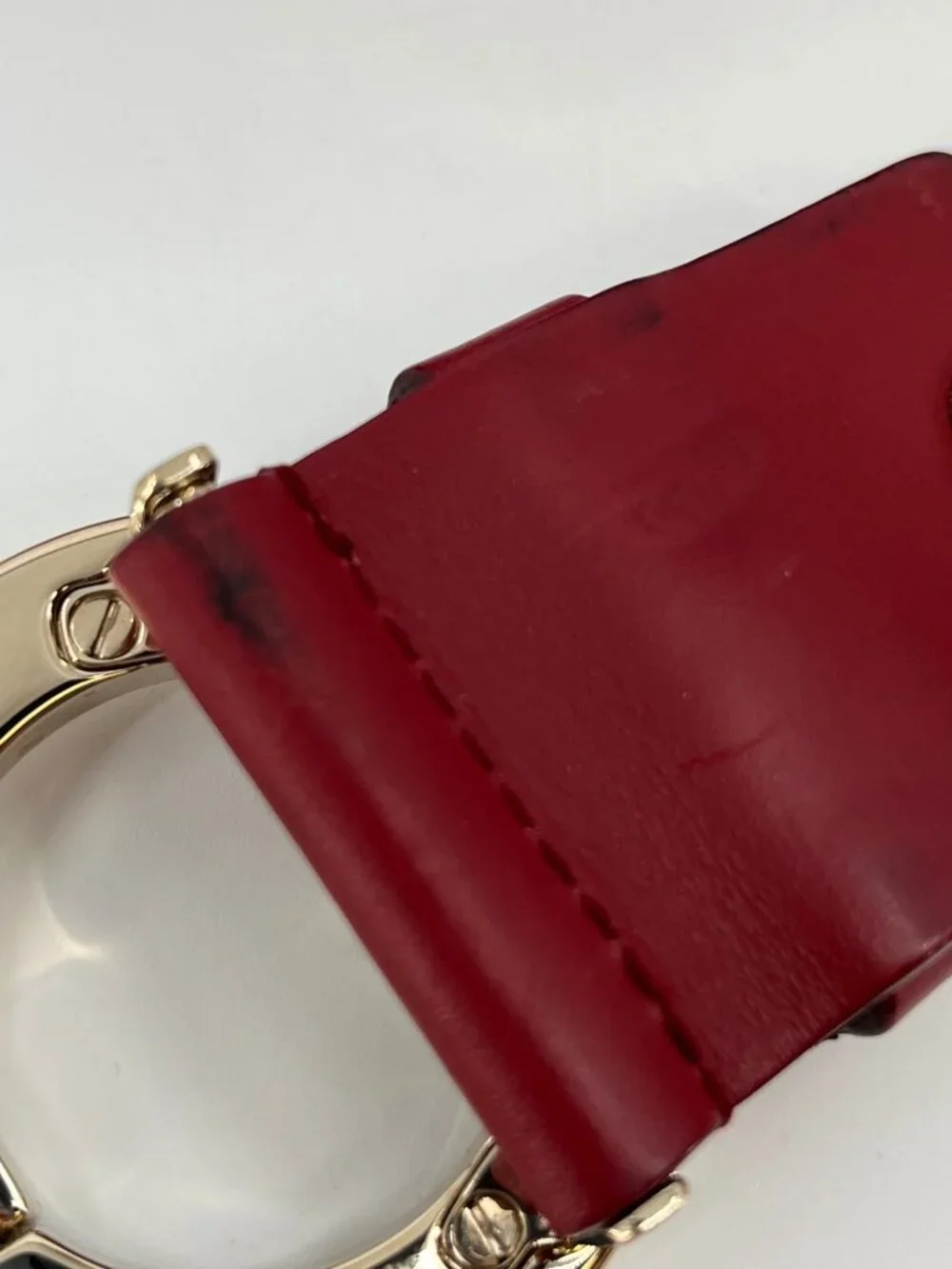 Salvatore Ferragamo Gancini Leather Belt - Pre Owned